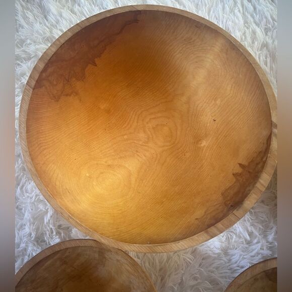 Great Alaskan Bowl Co. Hand Made Large Wood Bowl set of 5 Fairbanks Alaska - Picture 13 of 13